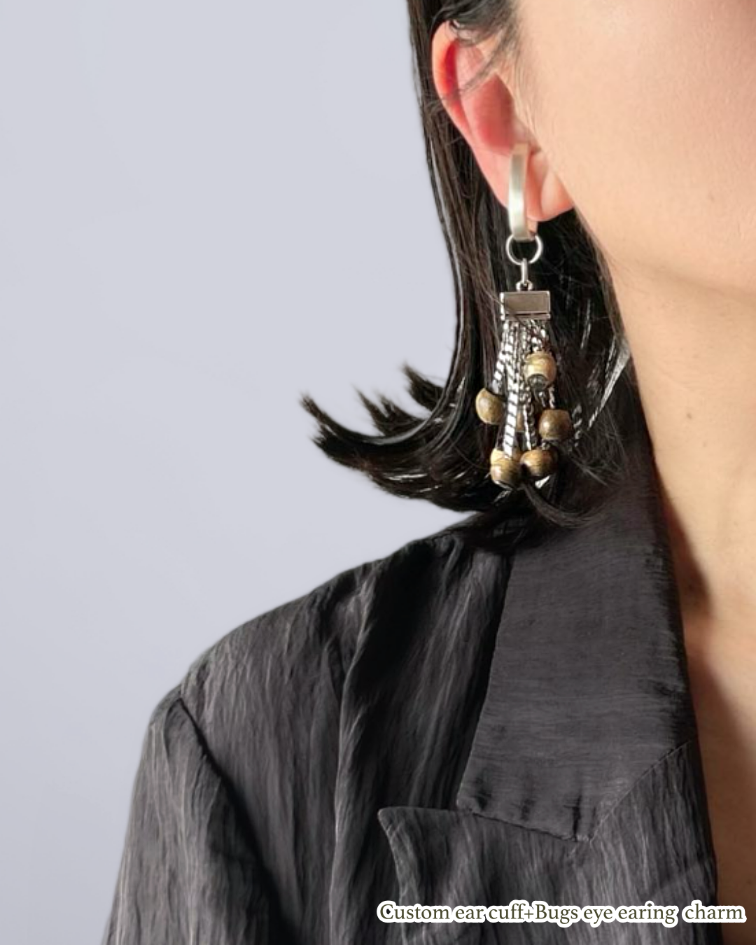 Bugs Eye 2way Earrings / Interchangeable / Macro View