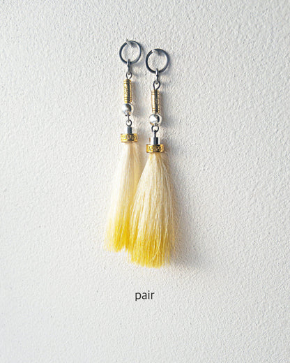 Custom charms/Interchangeable/horse hair yellow