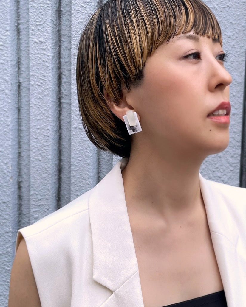 Moon phase cuffs earrings /ミチカケ/ cold moon