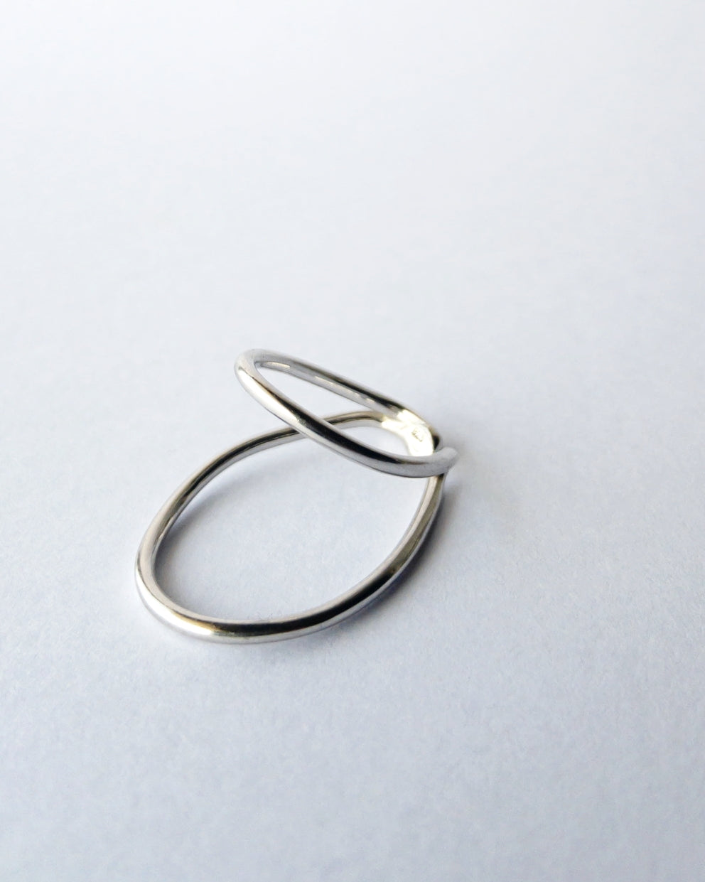 Custom double ring, ear cuff / Interchangeable /着せ替えダブルリング・イヤーカフ/silver925