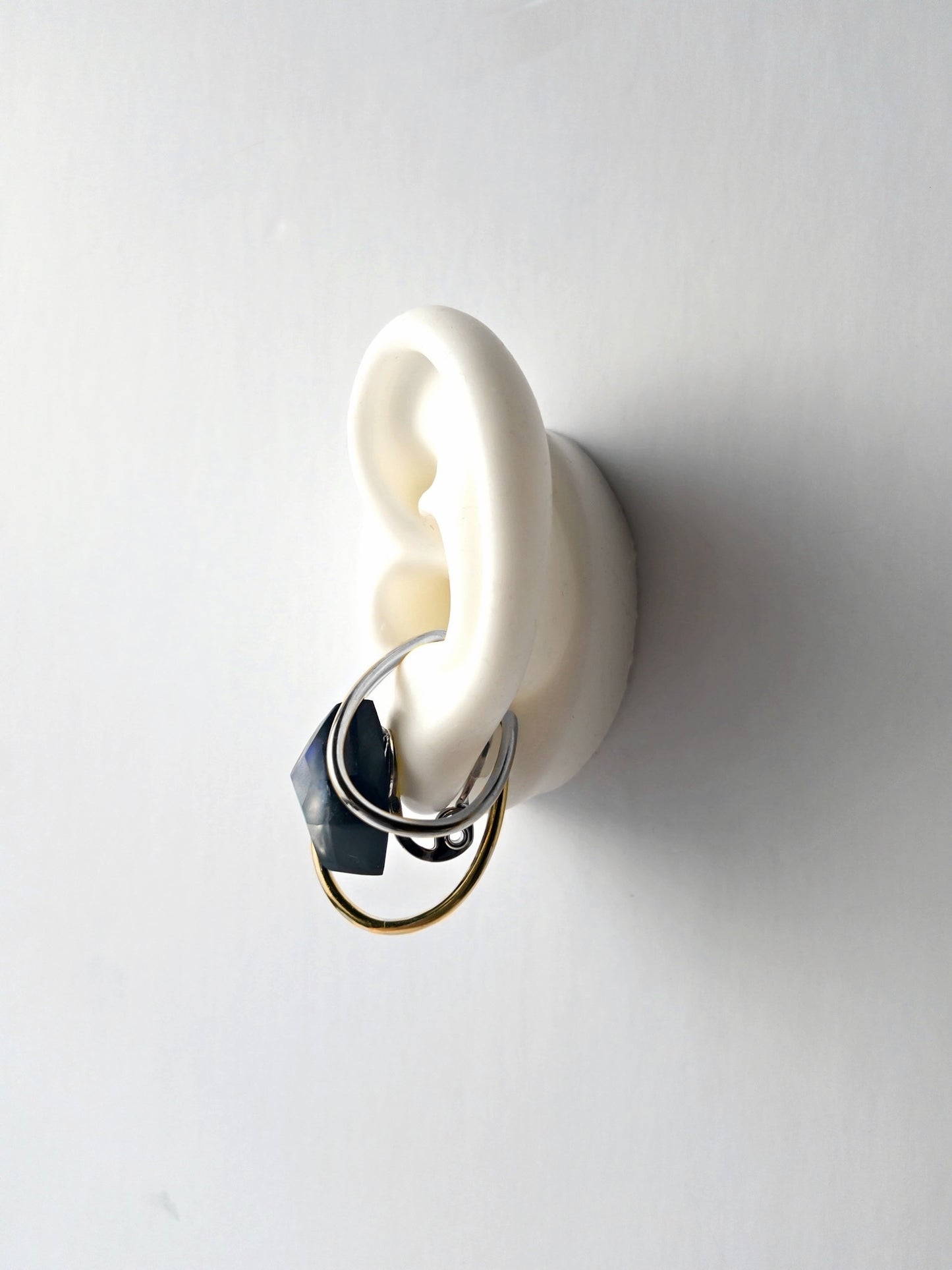 Custom double ring, ear cuff Interchangeable