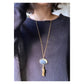 Galaxy necklace /moon/ Interchangeable / Tsukuyomi_gold L