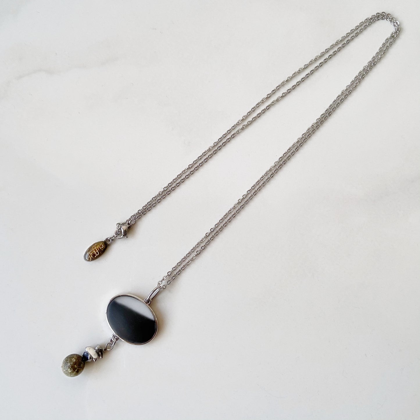 Galaxy necklace /moon/ Interchangeable 月読 silver L