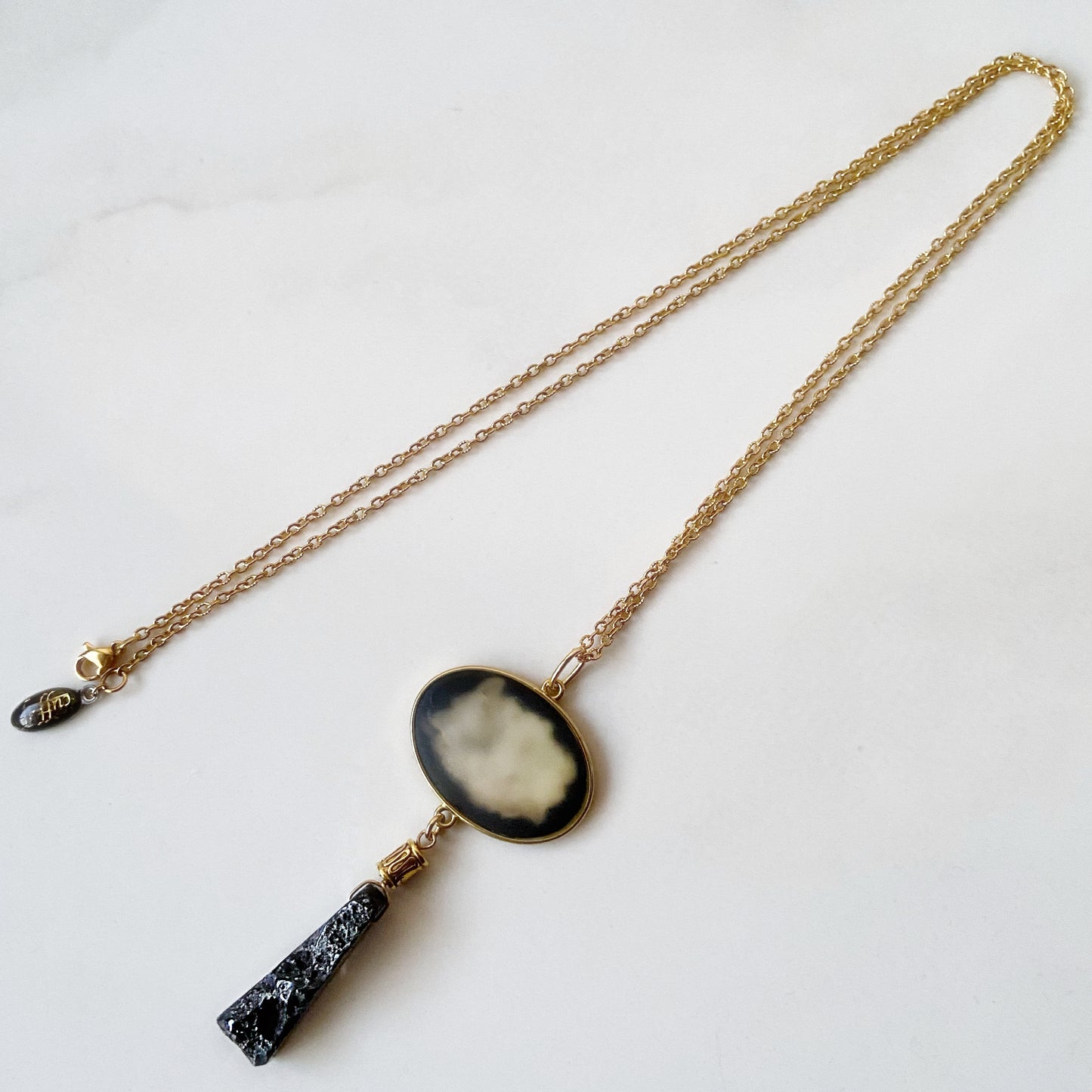 Galaxy necklace /full moon/ Interchangeable / full moon_gold L