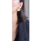 Moon phase cuffs earrings /Michikake/ khaki 