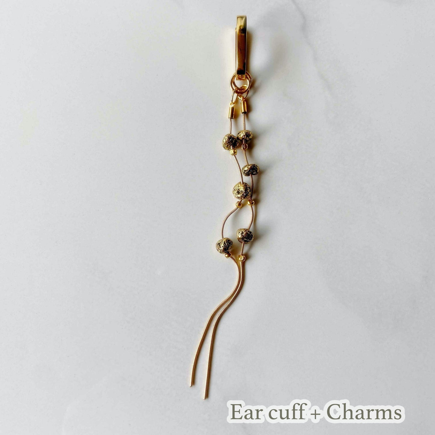 Custom ear cuff Interchangeable / 24kgp single