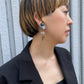 Moon phase cuffs earrings /ミチカケ/ brown