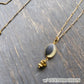 Galaxy necklace /full moon/ Interchangeable / Tsukuyomi_gold S 