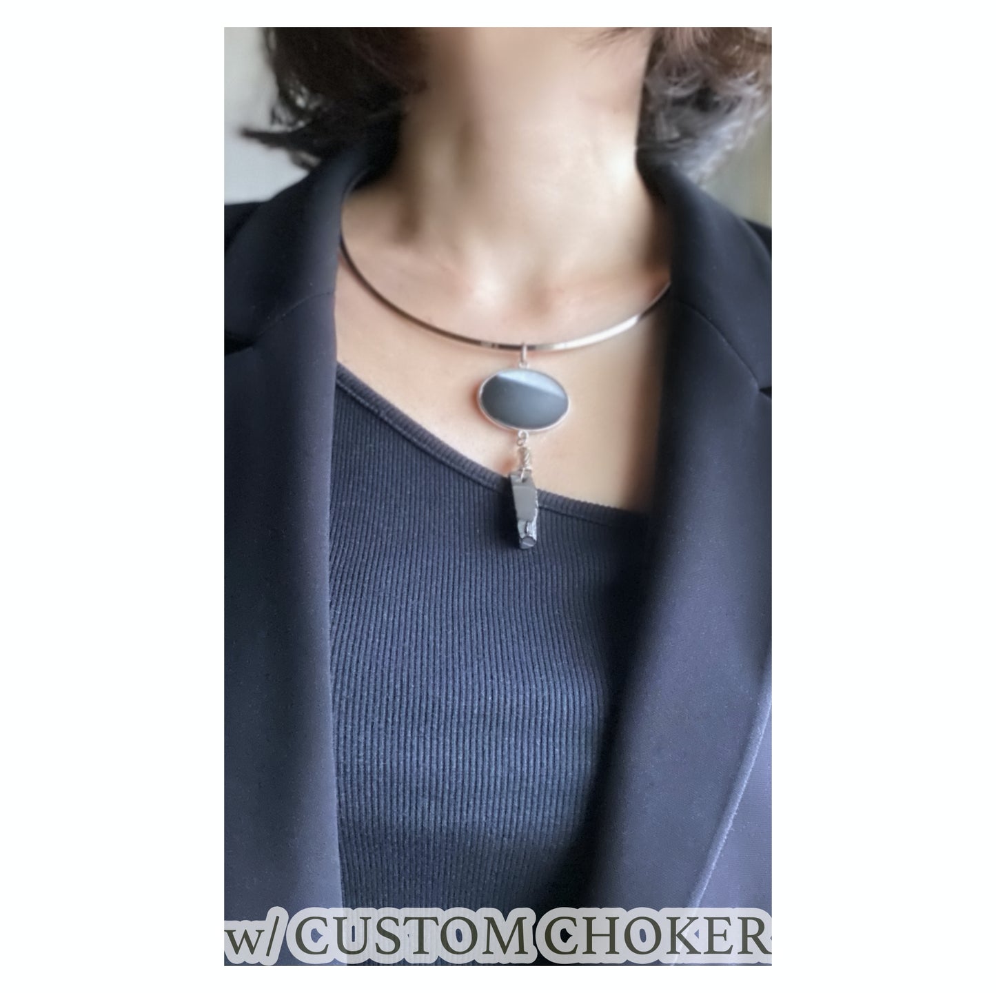 Galaxy necklace /moon/ Interchangeable / Tsukuyomi silver L